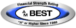 This company was issued a secure rating by the A.M. Best Company, click for additional details